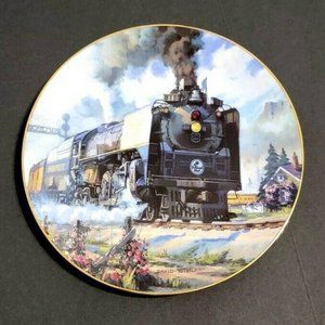 Romance of the Rails Plate Collection Portland Ros